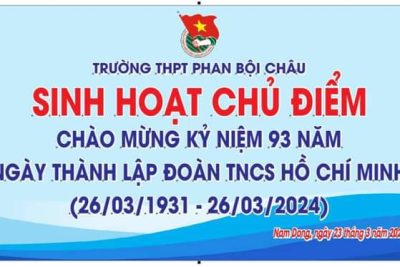 Tháng Thanh Niên trường THPT Phan Bội Châu