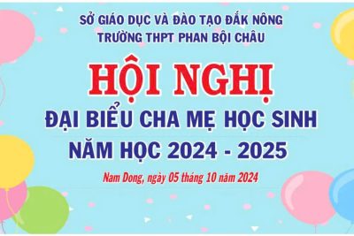 Hội nghị đại biểu cha mẹ học sinh 2024-2025